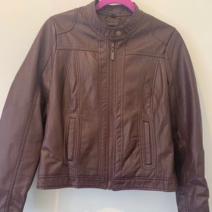 Faux leather jacket